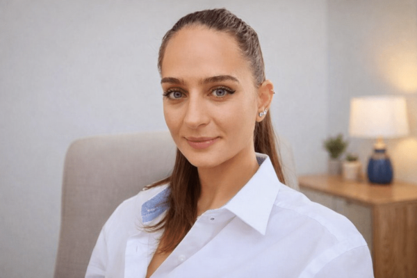 Andreea Dinculeasa, psiholog clinician Andreea Dinculeasa, psiholog clinician, într-un cabinet de psihologie din Timișoara